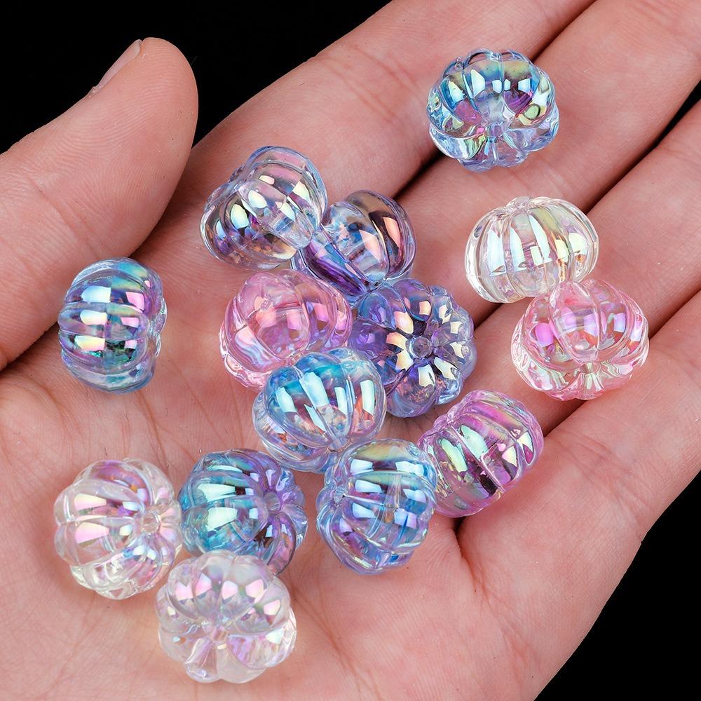 

10Pcs DIY Handmade Spacers Loose Beads 16mm Pumpkin Lantern Beads New Acrylic Beads
