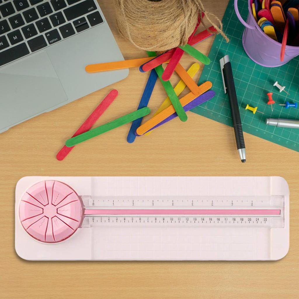 Craft Paper Cutter Lightweight Small Trimmer for Scrapbook Journal DIY Green