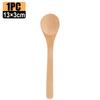 20/1Pcs Natural Wood Spoons Long Handle Soup Stirring Spoons Coffee Milk Teaspoon Scoops Home Kitchen Tableware Cooking Tools4