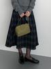 Vintage Woolen Plaid Academy Skirt - High Waist, Slimming Mid-Length Design for Casual Wear