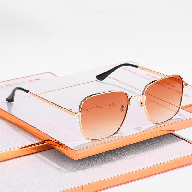 2019 Retro Square Sunglasses, Small Frame Metal Glasses Square Sunglasses Men'S Sunglasses