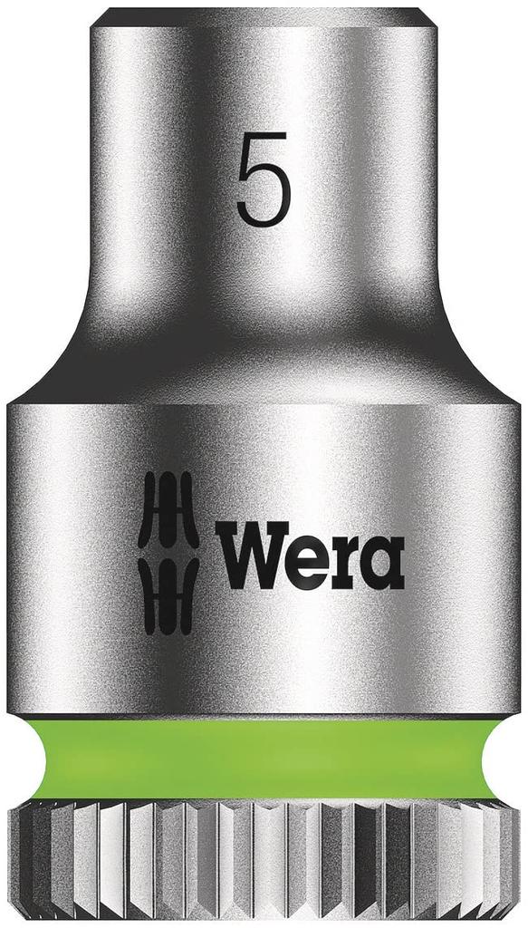 WERA Drive Socket Wrench Set with Storage Set 005400 1/4" Rail, 9-Piece 5-13,