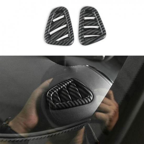 For Benz GLC X254 -2024 ABS Carbon Fiber Dashboard L&R Air Outlet Vent Trim