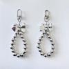 Handmade Beaded Bowknot Keychain Pendant Fashion Hanging Decoration Bag Pendant