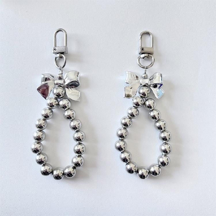 Handmade Beaded Bowknot Keychain Pendant Fashion Hanging Decoration Bag Pendant