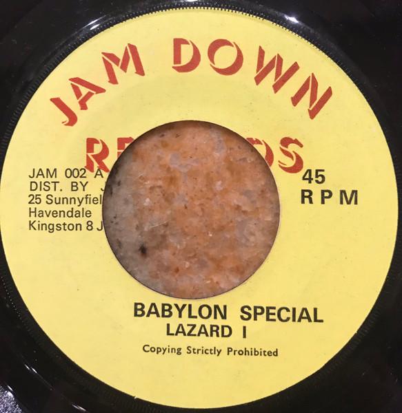 

7inch Record LAZARD I Babylon Special JAM002 Jam Down Record UK Reggae Ska Dub Used