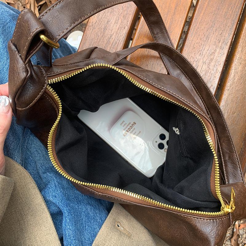 Genți de mână din piele retro, stil nou, ocazional, de înaltă calitate, de umăr de mare capacitate, genți de mână pentru femei, tocuri