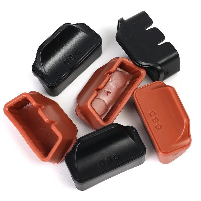 1/3/5PCS Universal Car OBD Interface Protective Cover Silicone Dust Protective Cover Interior Trim Modification Accessories