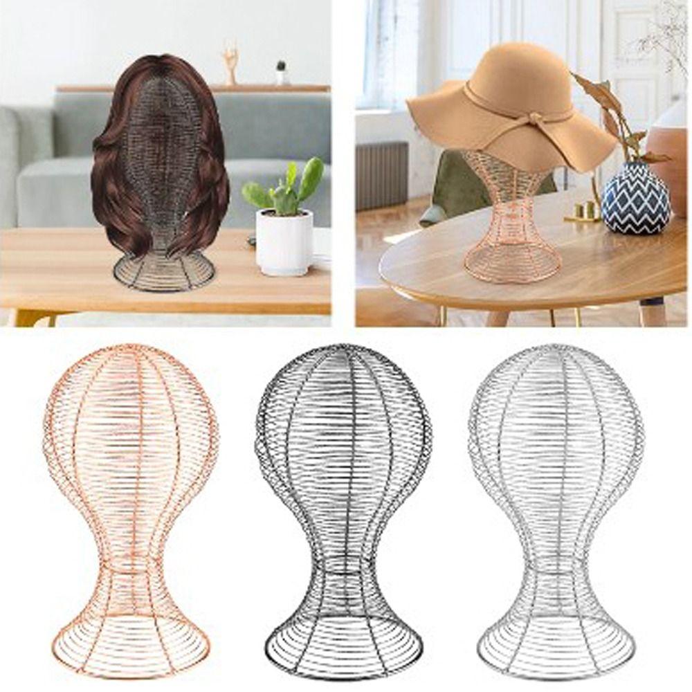 

Metal Wigs Display Stands 5 Colors Wig Storage Holders Hat Cap Display Holder Salon Home