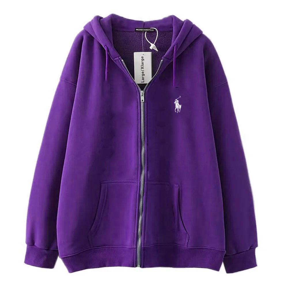 

Унісекс Худі та світшоти Модні Принтовані Вільні Молодіжні На блискавці З капюшоном M фіолетовий