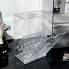 Large Capacity Makeup Brush Holder with Lid Split Acrylic Lipstick Eyeshadow Eyebrow Brushes Holder Foundation Brush Storage Box