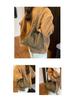 Große Wildleder-Tasche mit Leopardenmuster im koreanischen Stil - Mode Herbst/Winter 2025 Retro Ein-Schulter Umhängetasche für Damen