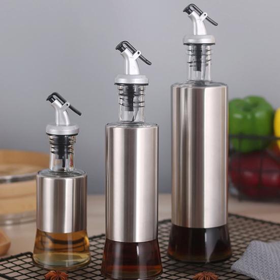 200/350/500ml Nerezová láhev dávkovač na olej a ocet Cruet Kuchyňský pomocník