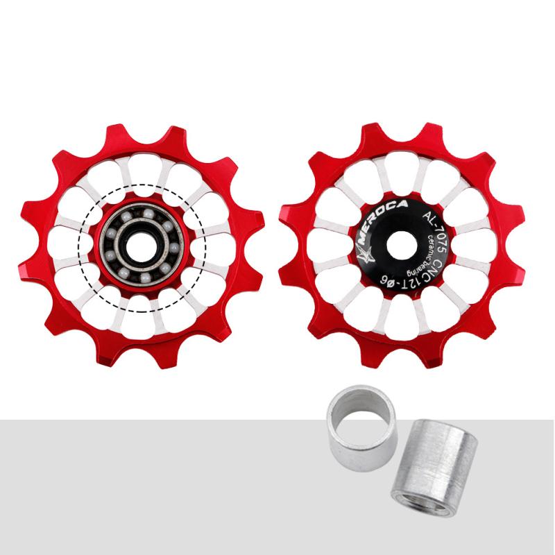 Keramiklager MTB Fahrrad Aluminiumlegierung Schaltwerkröllchen 12Z Rennrad Führungsrolle