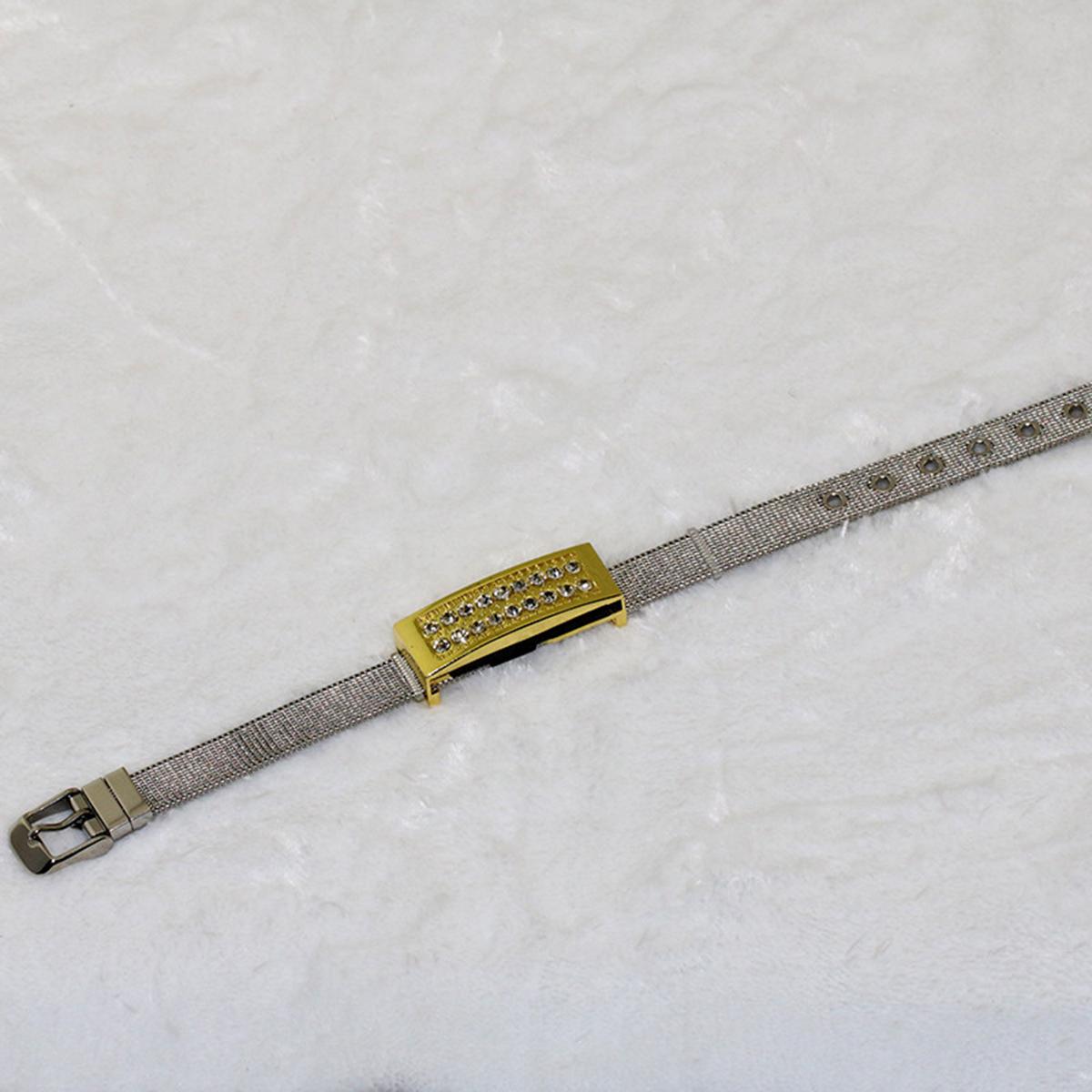 

Pen Drive Crystal Bracelet 8GB 16GB 32GB 64GB 128GB 256GB Jewelry USB 2.0 Flash Drive Metal USB Memory Disk Wristbands Pendrives 4GB золотой