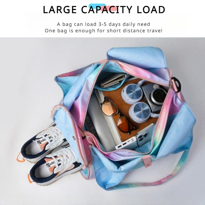 Trendy Bunte Fitness Sport Yoga Tasche Freizeit Einfache Große Kapazität Touring Tasche Tragbare Leichte Reisetasche Kann Eine Schulter/Cross-Body/Handheld