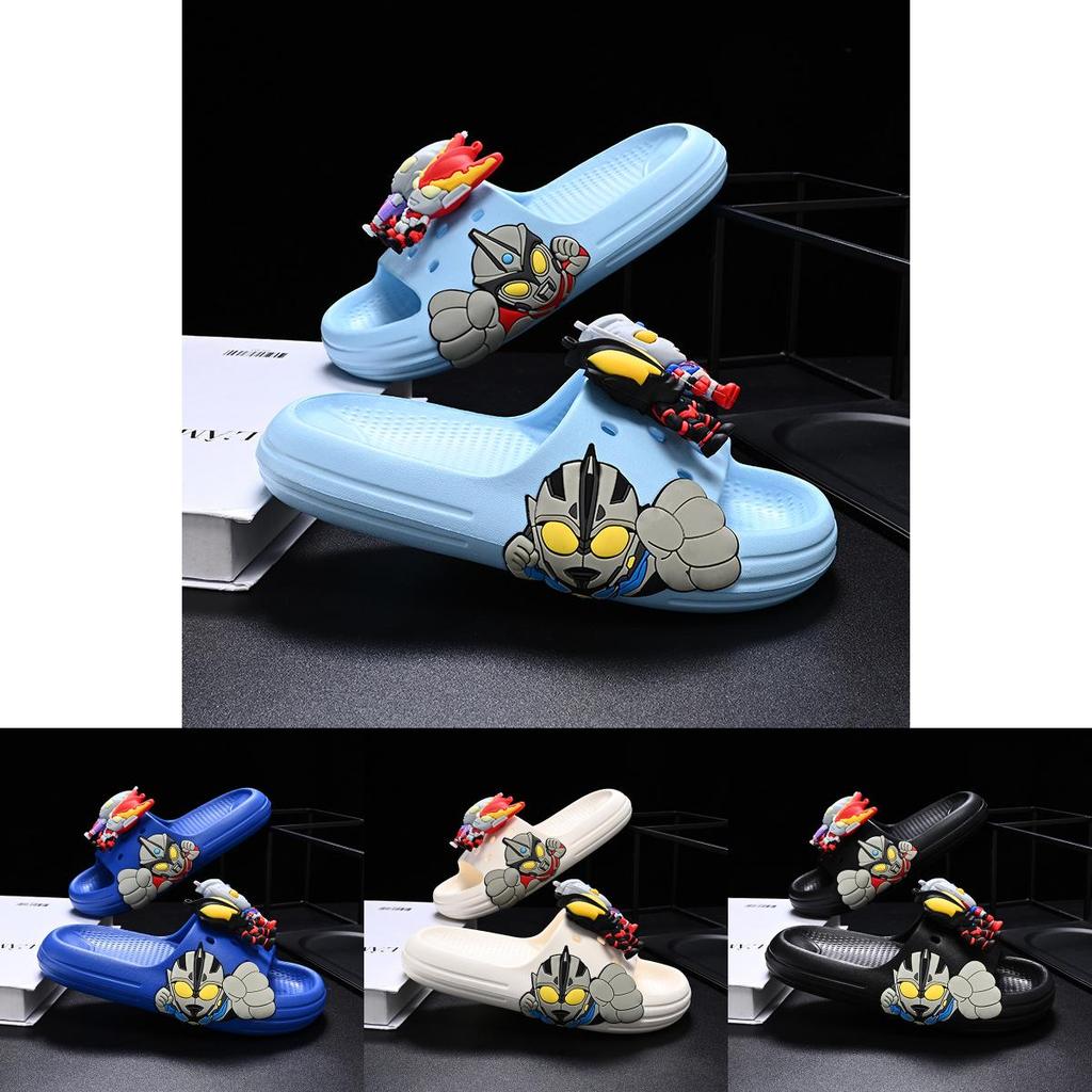 Comfortable And Versatile Boys Cartoon Slippers With Nonslip Eva Sole Ideal For Home And Casual Summer Outings