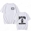 Death Row Records T-skjorte Herre Mote T-skjorter Bomulls T-skjorter Hip Hop Topper T-skjorter Dame T-skjorter Sommer Camisetas Oversized Casual