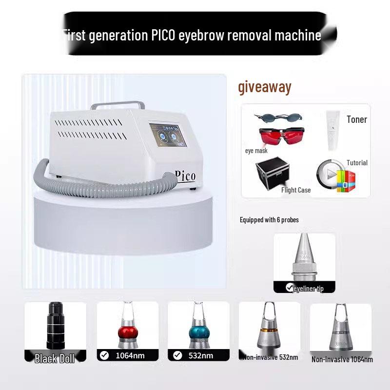 Second-Generation Non-Invasive Pico Eyebrow Cleansing Machine - Portable, Waterless Beauty Device