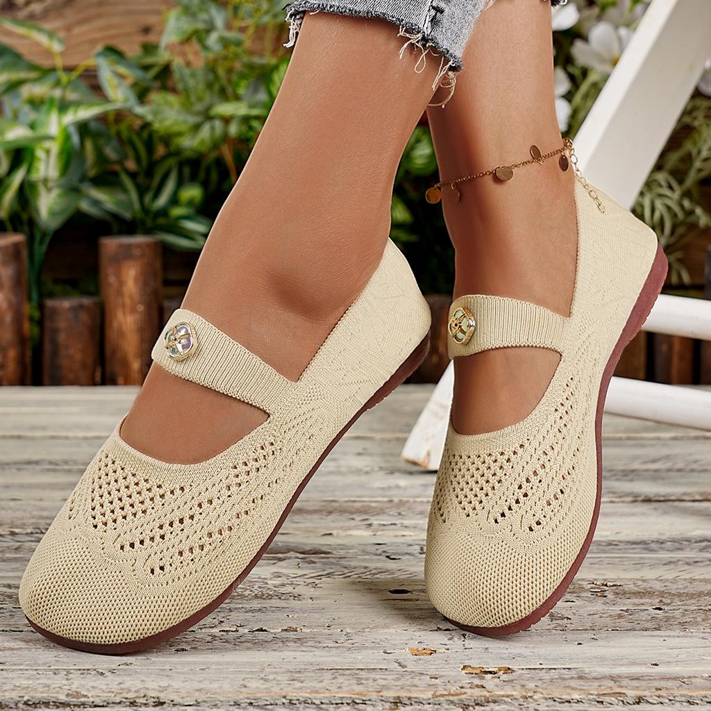 Fashion Women Flats 2025 New Fashionable Sneakers Women Comfortable Mesh Flat Loafers Retro Breathable Lightweight Shallow Shoes Women