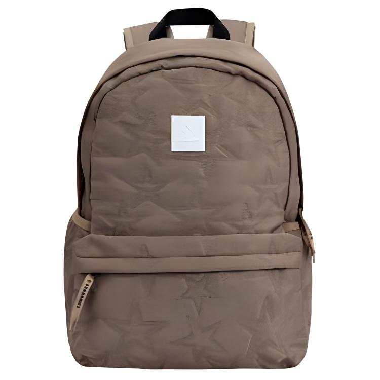 Converse Star Print Large Capacity Zipper Backpack Unisex Backpack Coffee-Brown CV2343004PS-001 Coffee Brown