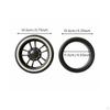 Infant Pushchair Replacement Wheel WearResistant Rubber Tire NonSlip 5 Inch Smooth