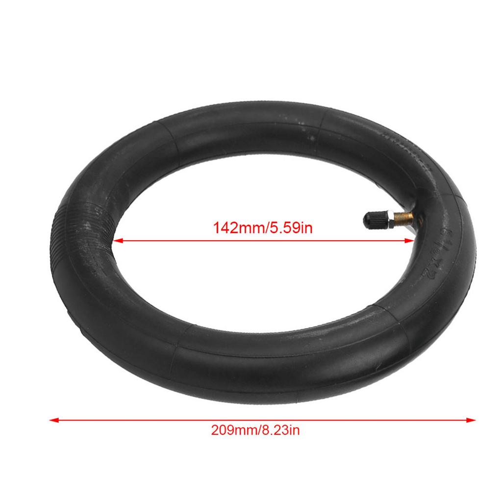 Butyl Rubber Inner Tube, Lightweight, , Anti Slip, with Valve, Compatible with Electric Scooter, Black