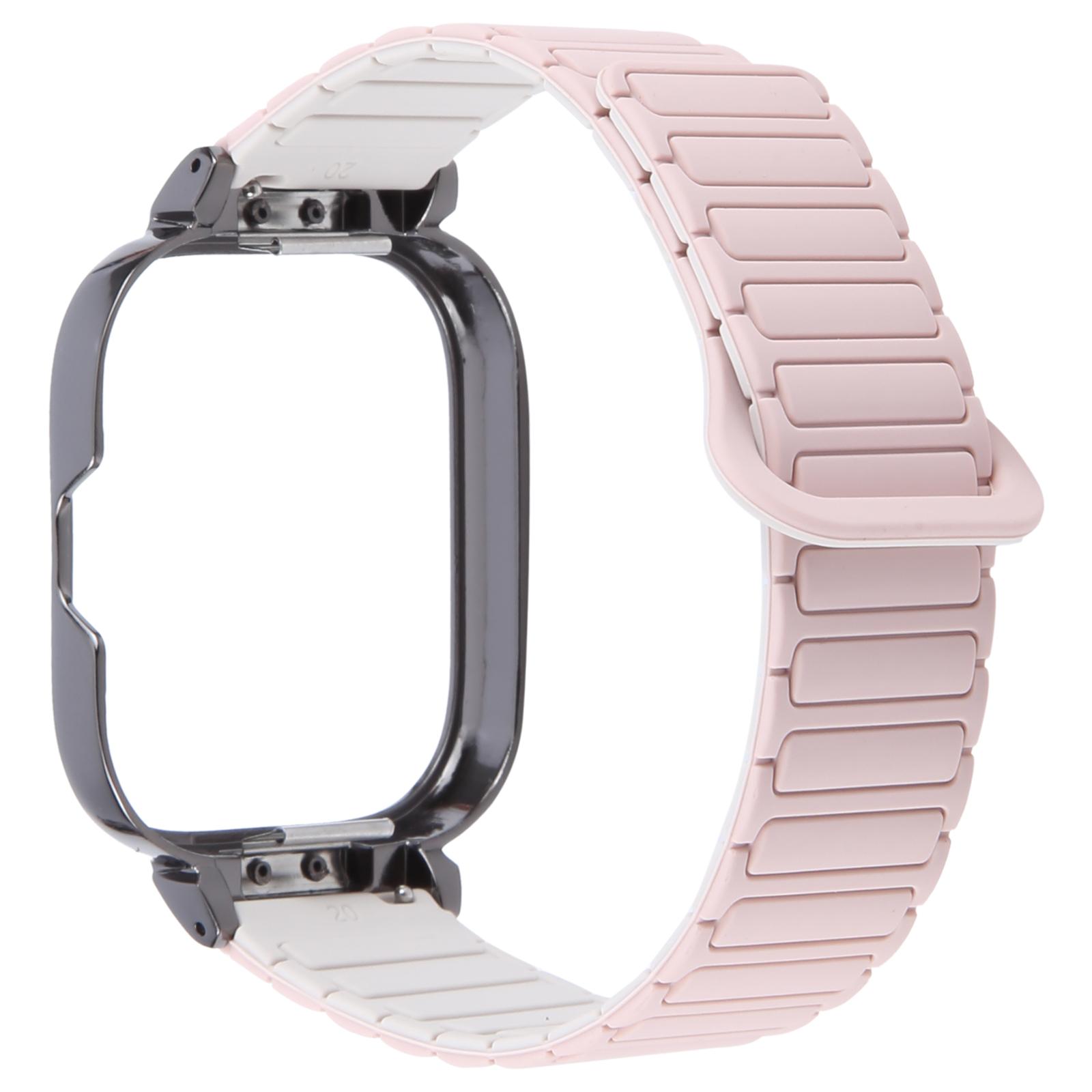 

Для Xiaomi Redmi Watch 5/4 Металева Чорна Рамка Інтегрований Магнітний Силіконовий Ремінець для Годинника E