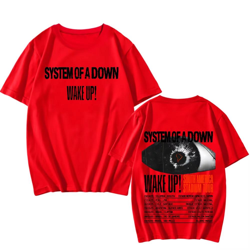 Streetwear System of a Down Zpěvák Kapela Pánské Dámské Rapové Tričko Krátký Rukáv Letní Top Toxicita Hudební Album Obal Rock