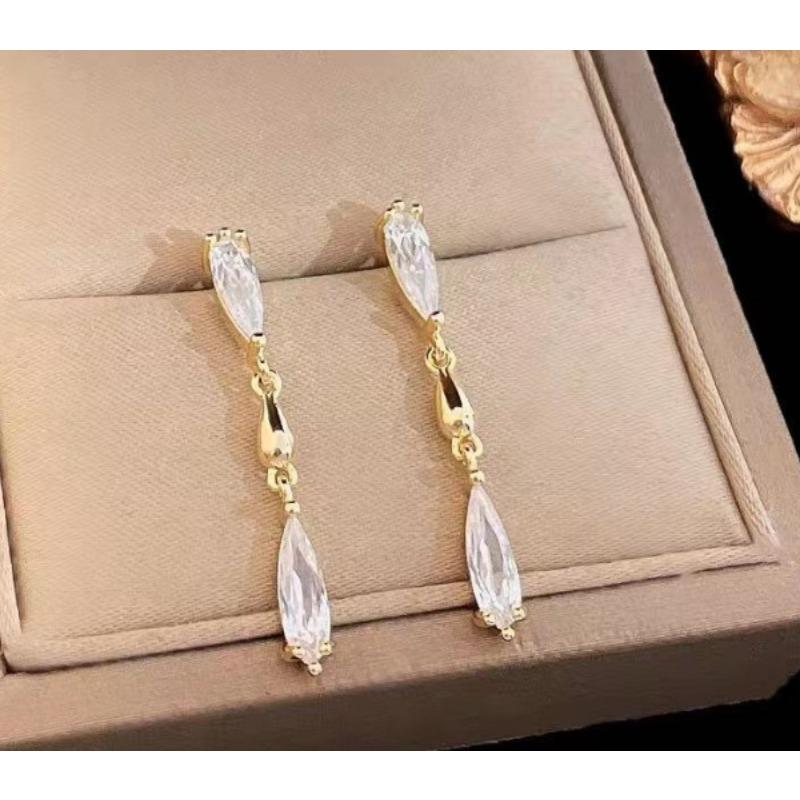 Boucles d'oreilles à longues pampilles pour femmes, style coréen Dongdaemun, design original, boucles d'oreilles polyvalentes