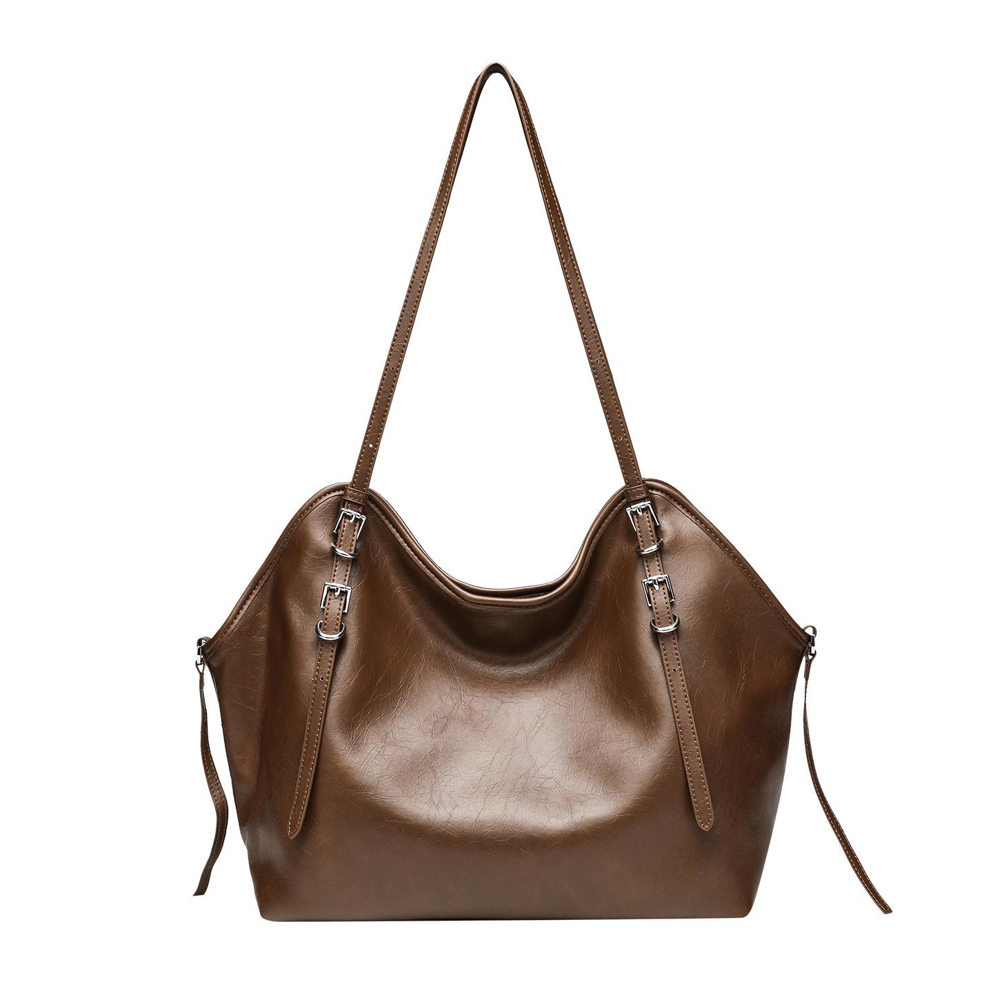 

2025 Fashionable Large Capacity Women s Crossbody Tote - Versatile Retro Casual Shoulder Bag for Autumn & Winter