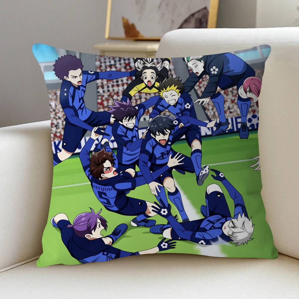 

BLUE LOCK Exquisite Cushion Cover Decorative Pillow Sofa Home Decor Case Pillow Cases 16x16Inch