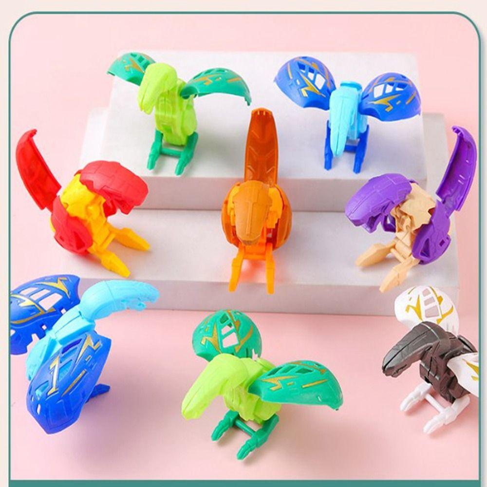 5pcs Multistyles Simulation Dinosaur Egg Plastic Twisted Egg Machines  Christmas Birthday Gifts