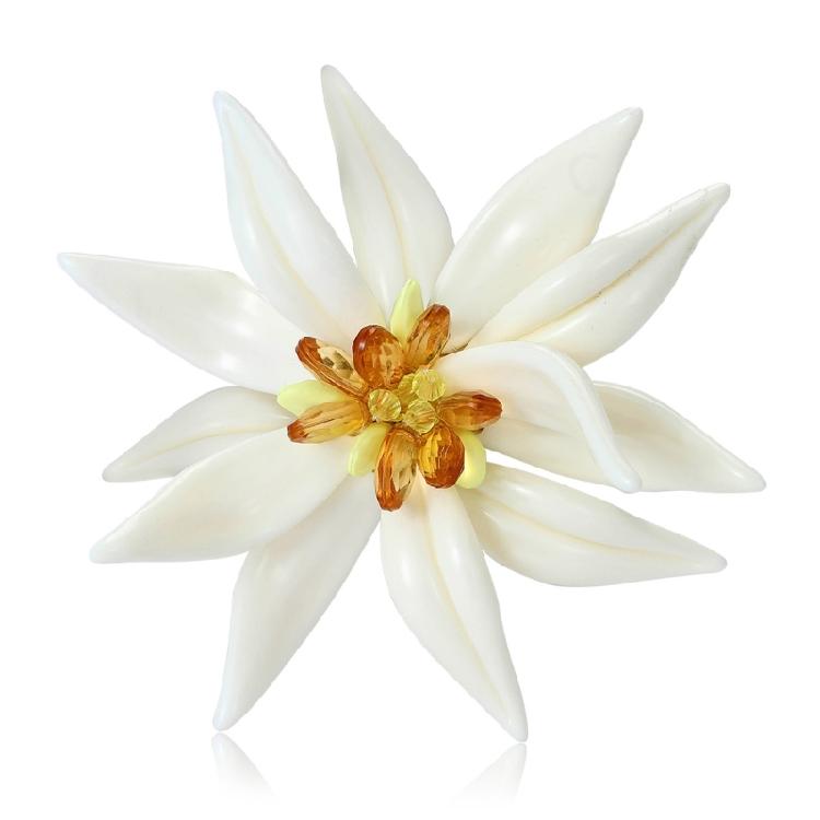 

Creative Enamel Corsage Pin Edelweiss Brooch Country Charm Lightweight Portable Women s Fashion Accessory Gift 1