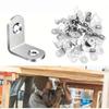 10pcs/Stainless Steel L Brackets - Small Right Angle Corner Brace for Shelves, Wood Furniture, Chair