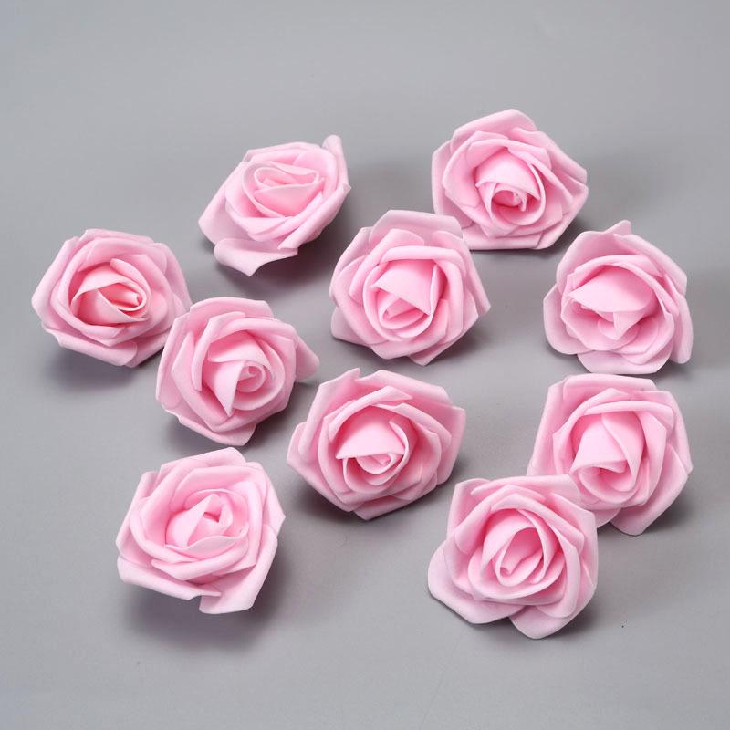 Free Shipping Foam Rose Heads - 5 Layer, 6.5cm Diameter, Artificial PE Flower Balls