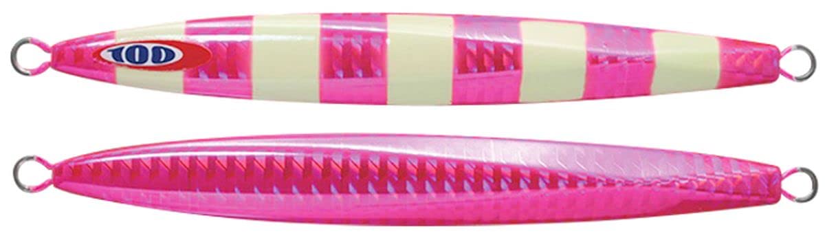 

JACKALL Anchovy Metal Type 1 Metal Jig Stripe Lure, 250g, Pink/Glow