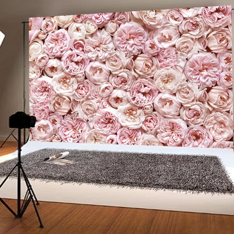 Rosa Blumen Hintergrund für Fotografie Blush Rose Blüten Blume Foto Hintergrund für Muttertag Erwachsene Liebhaber Studio Requisiten Hintergrund