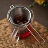 Single Ear Shape Stainless Steel Tea Strainer Anti-Scald Fine Mesh Colander  Flour Filter