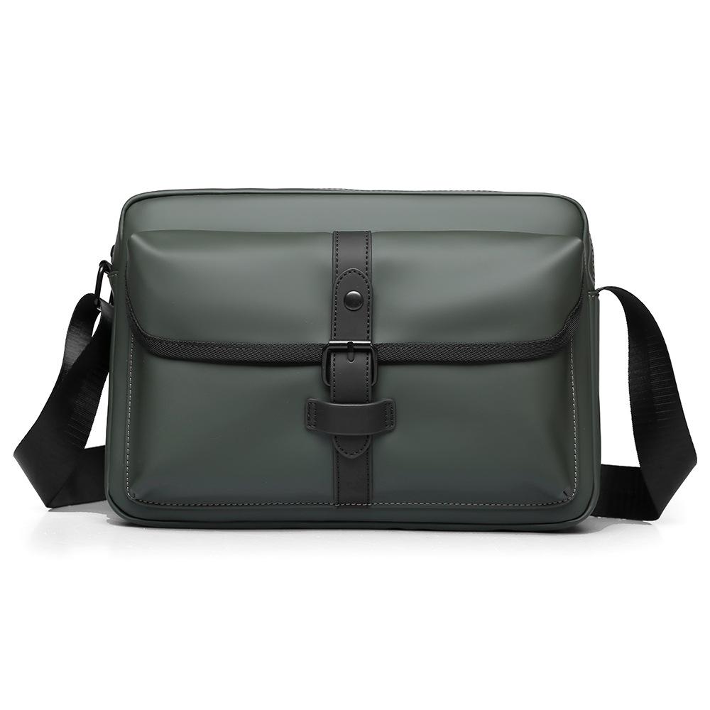 Simple Commuting Single-shoulder Bag, Large-capacity Leather-like Casual Small Square Bag, Streetwear Trendy Men's Crossbody Bag