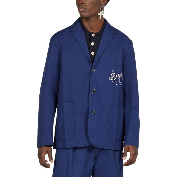 GUCCI SS24 Business Suit Coat Men's Blue 740618-ZAM2E-4912