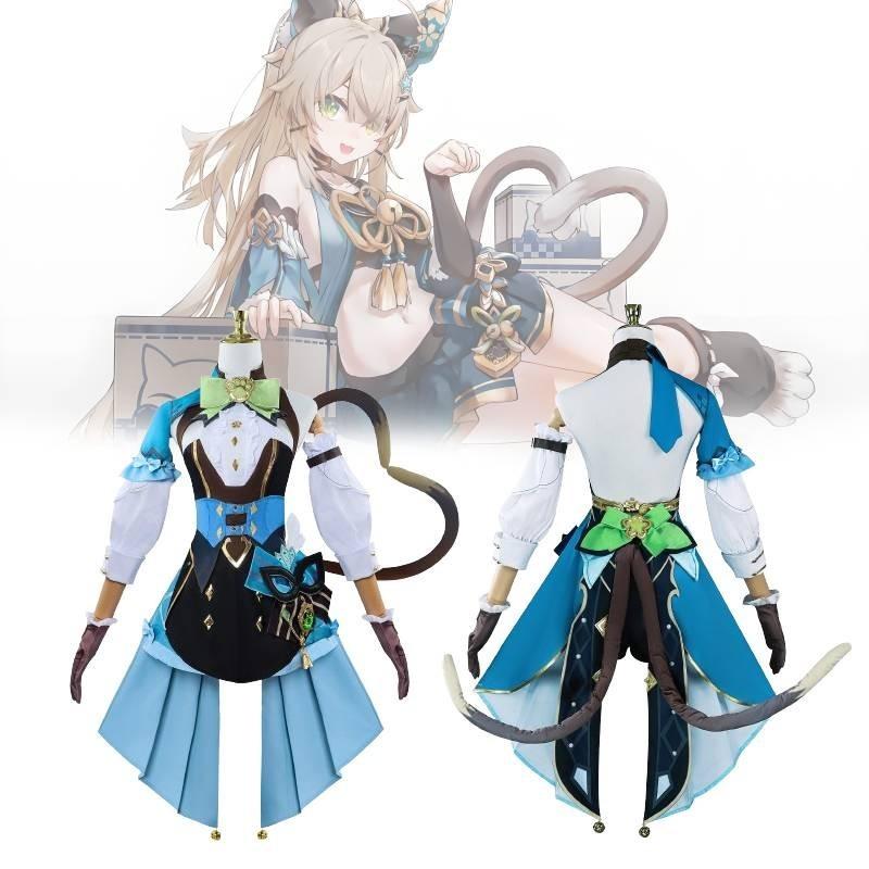 Kirara Genshin Impact Cosplay Set Women Cartoon Halloween Party Gifts Dress