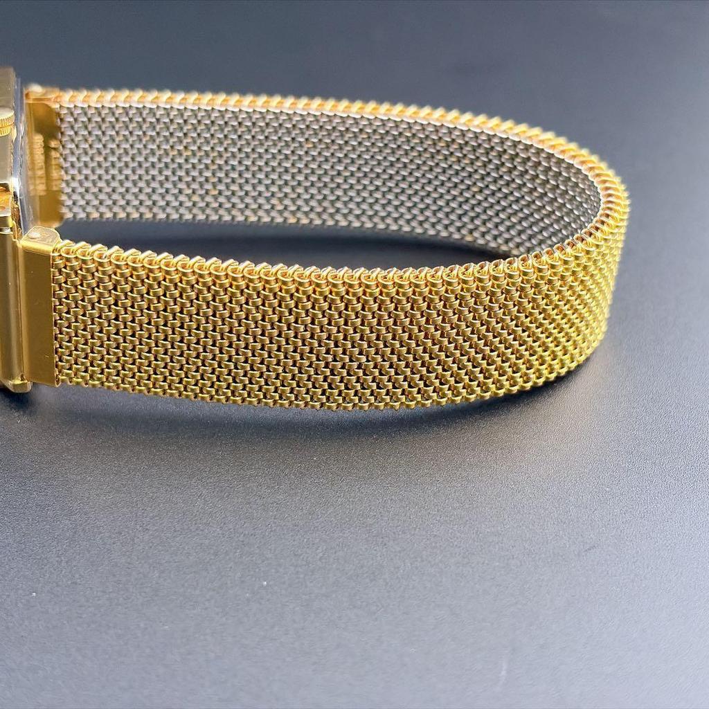 Used [Rare/Good Condition] Old Seiko Tank Square Gold Quartz Men's Watch