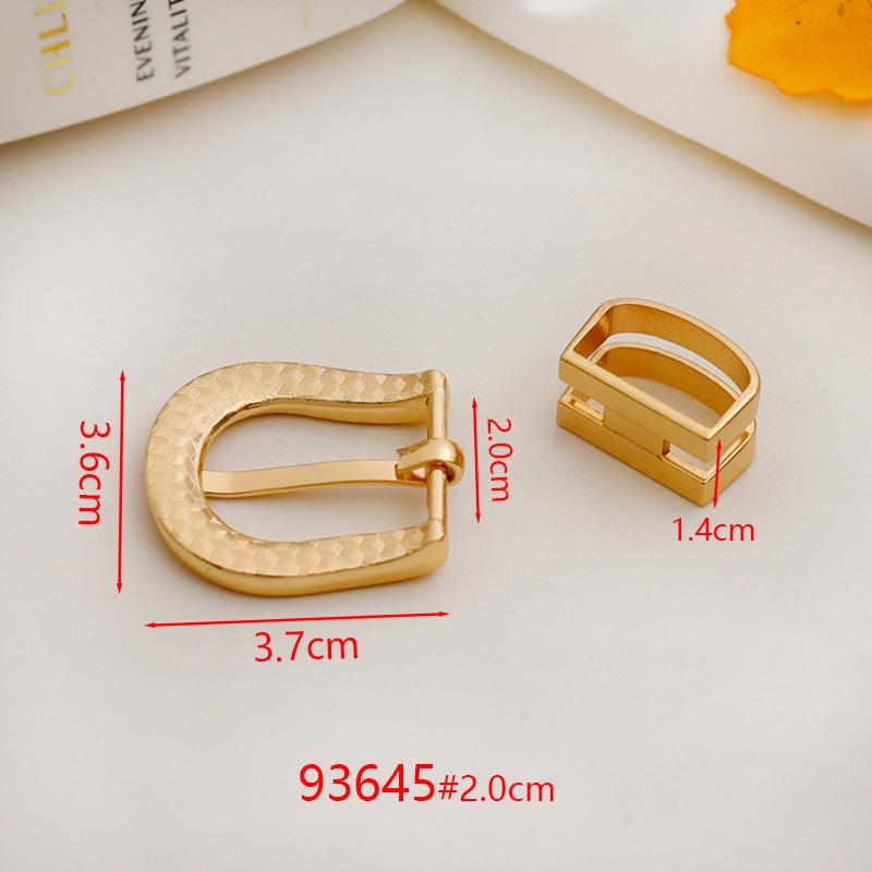 1/2Pcs 2cm Inner Diameter Metal Pin Buckle For Thin Belts Women's Belt Accessories Fashionable Belt Buckles