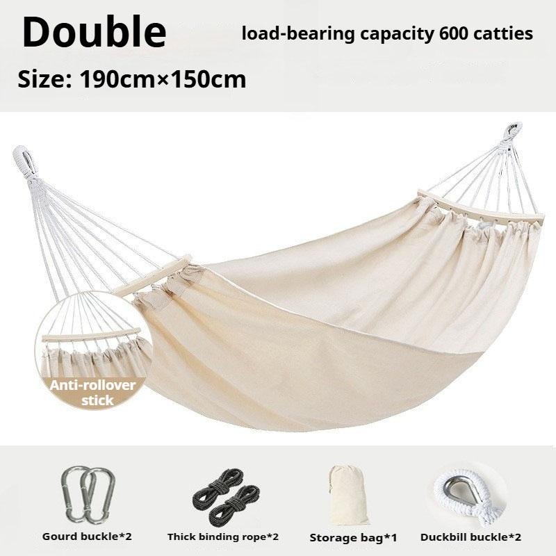 Hammock Outdoor Swing, Anti - Rollover for Outdoor Picnic, Beach Camping. Suitable for Indoor Use At Home, for Single or Double