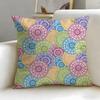 classic pattern Indian Ethnic Pattern Cushion Cover Soft  EasyWash Pillow Case  Versatile for Couch Bed Travel and Office