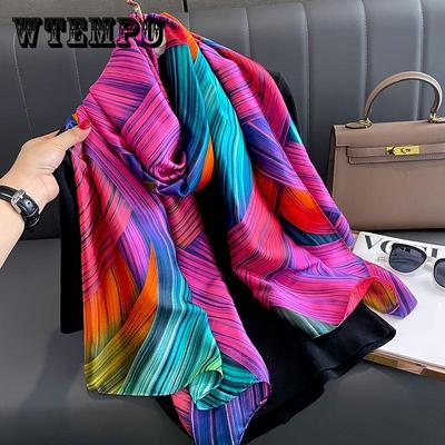 Luxury Brand Scarf for Women Hijab Bandana Fashion Scarves Handkerchief Design Shawl Wraps Echarpe Foulard