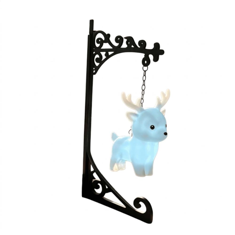 Wrought Iron Owl Bookshelf Lamp Vintage Bookend Shelf Lamp Reading Nook Light  Birthday Gift