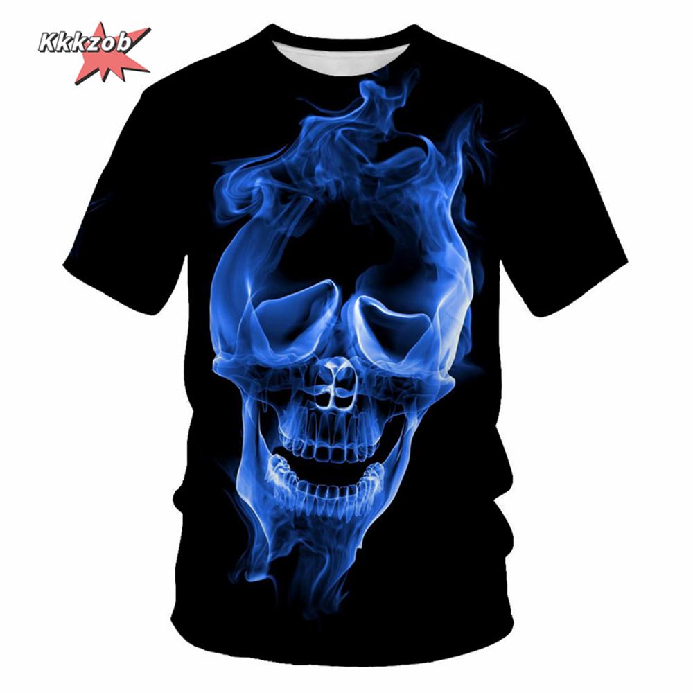 Skull Beer 3D Printed Gothic Horror Skull Men's Printed T-Shirt Party Street Casual T-Shirt Short Sleeve Round Neck Shirt Tops