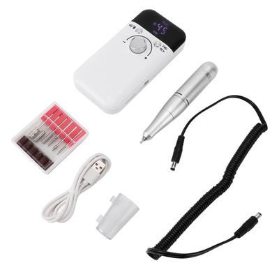 Portable Nail Drill Rechargeable Professional Effective Multifunctional 45000rpm Electric Nail File